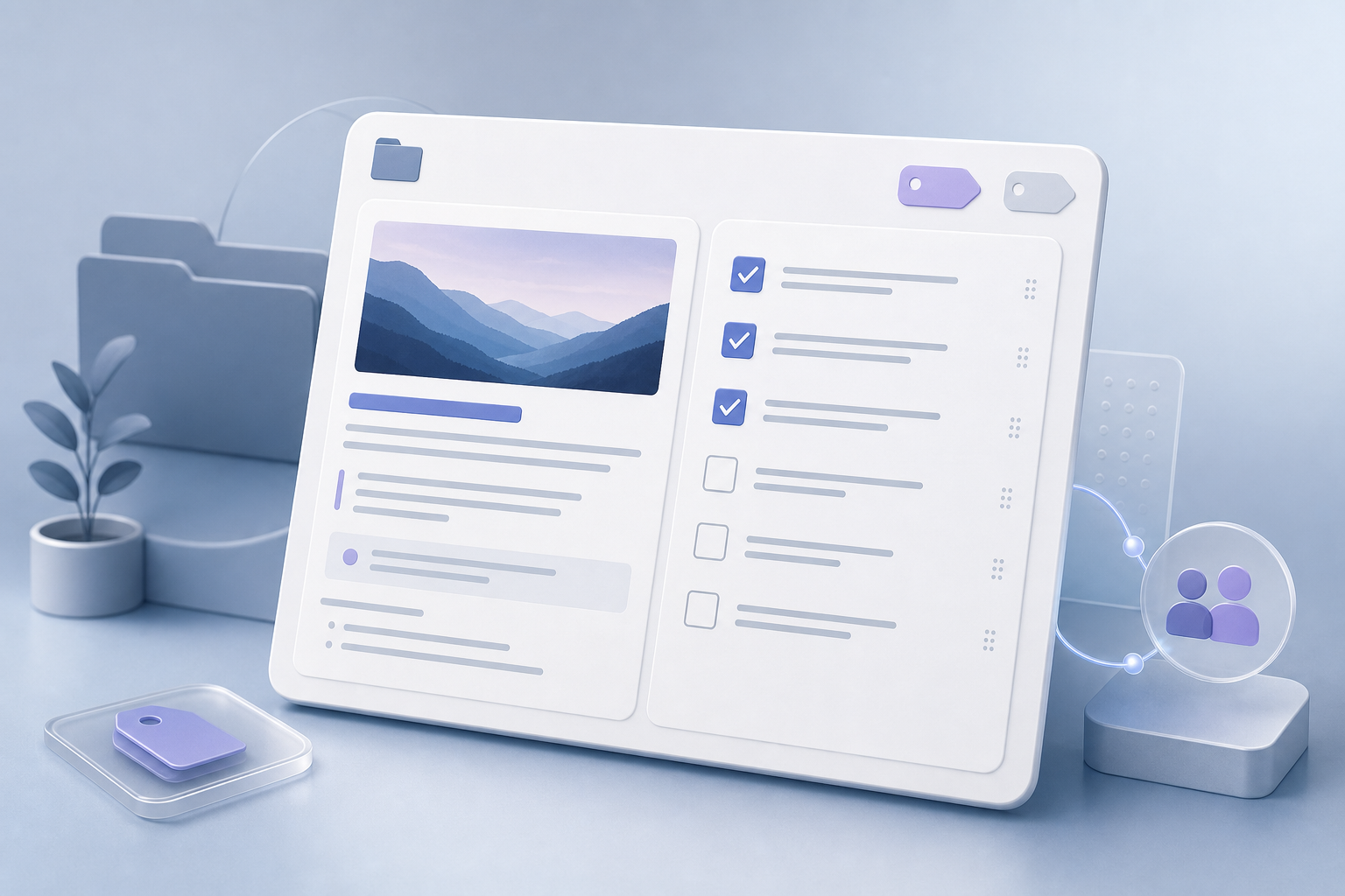 Карточка MemoryDesk с Markdown-текстом и интерактивным чек-листом